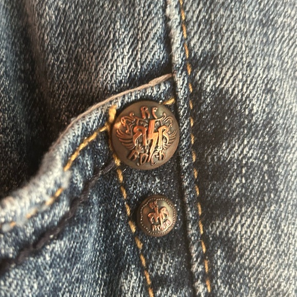 Express Size 4 Boot Cut Jeans with Subtle Fading - Picture 3 of 8